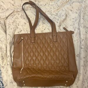 Vera Bradley Quilted Leather Tote